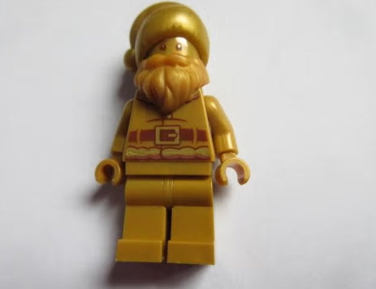 Lego Santa Claus Miniguur, Gouden kerstman., Ophalen of Verzenden, Zo goed als nieuw, Lego
