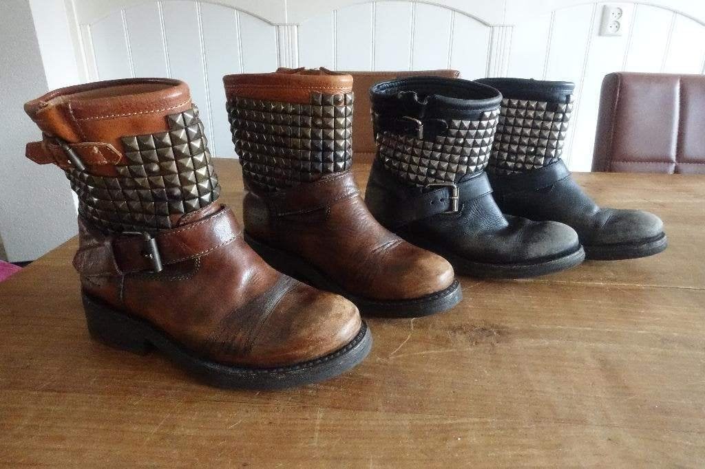 2 X ASH trash biker boots laarzen maat 36, Lage of Enkellaarzen, Ophalen of Verzenden, Zo goed als nieuw, Ash Trash