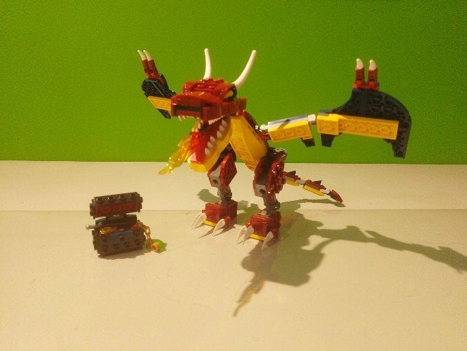 Lego creator 31102 vuurdraak, Lego, Overige typen, Ophalen of Verzenden, Zo goed als nieuw