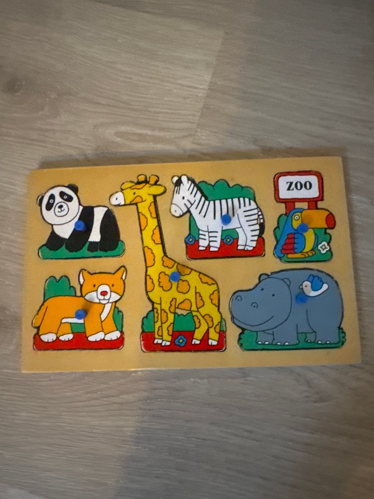 Houten Dieren Puzzel - Zoo Thema, Ophalen of Verzenden, Gebruikt, Overige typen
