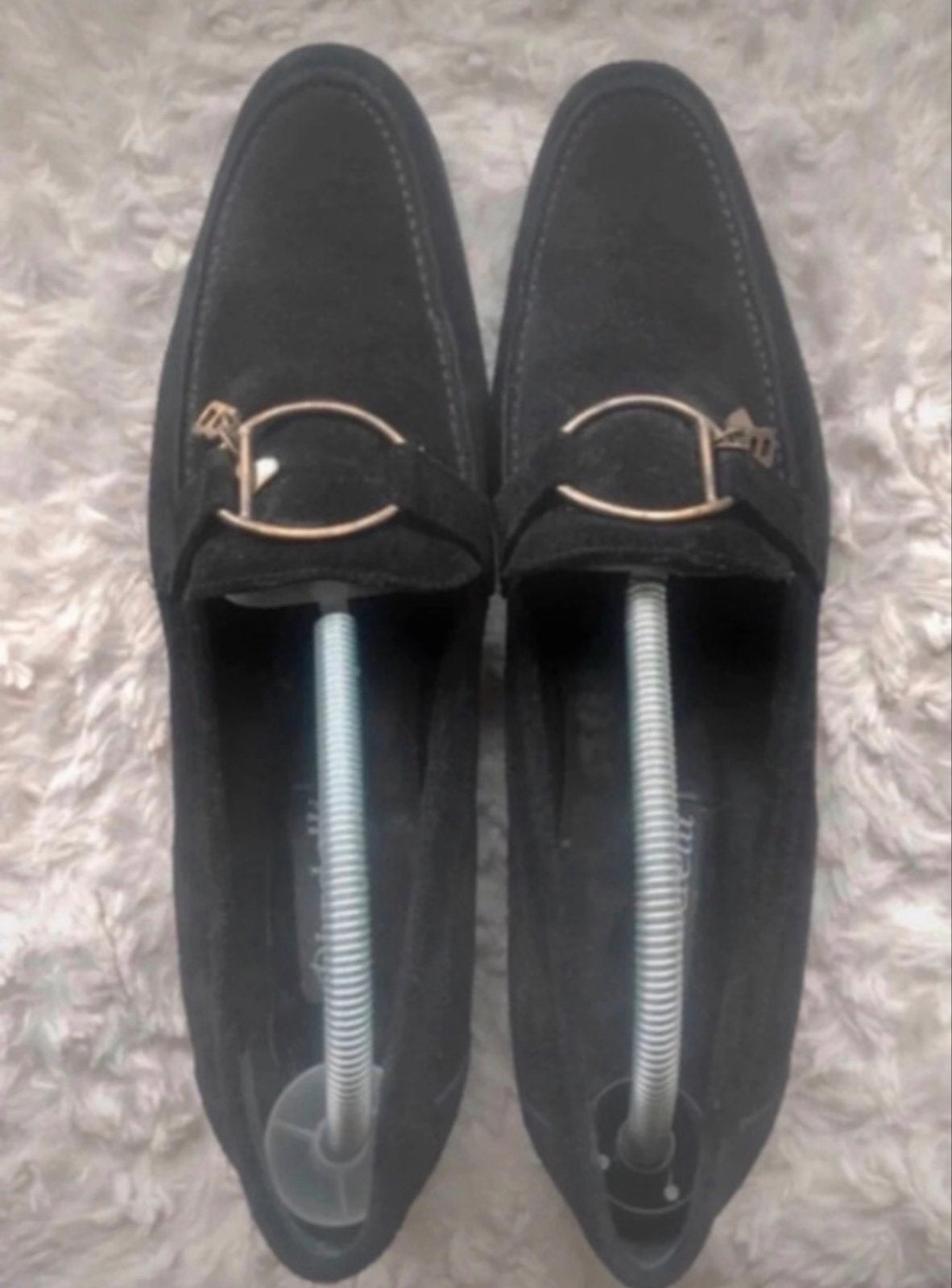 Bladelli zwarte suède loafers, maat 43, Ophalen of Verzenden, Zo goed als nieuw, Zwart