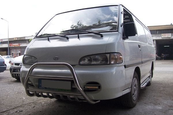 Hyundai H100 Sidebars met aluminium trede, Niet ingevuld, Niet ingevuld, Niet ingevuld