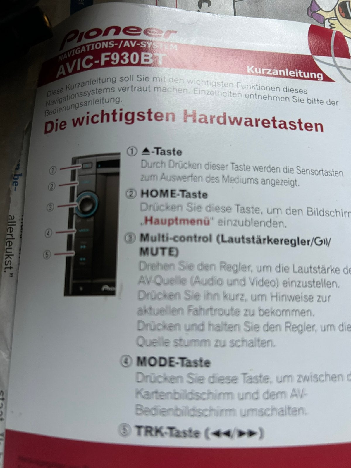 Pioneer Avic f930bt autoradio/ navigatiesysteem, Ophalen of Verzenden, Gebruikt