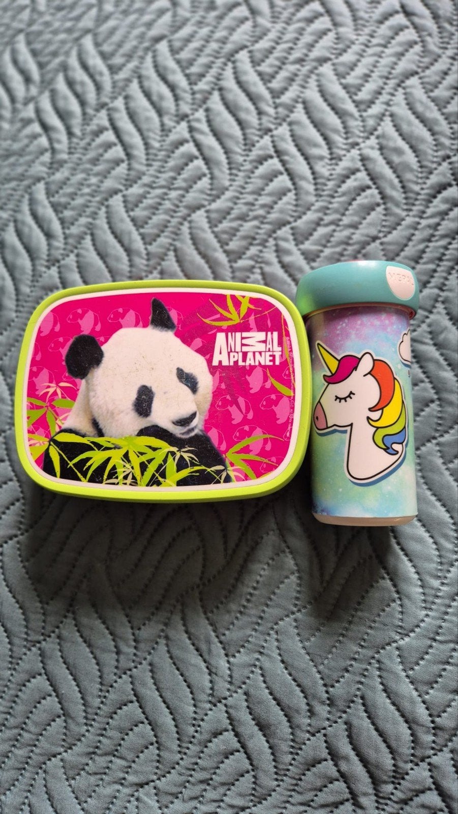 Lunchbox Animal Planet panda en beker eenhoorn, Ophalen of Verzenden