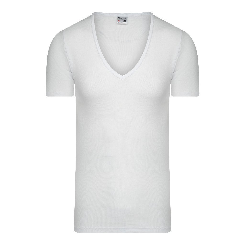 Beeren heren t-shirt, M3000, wit, diepe v-hals, M-XXL10st, Hemd, Beeren Bodywear, Wit, Ophalen of Verzenden