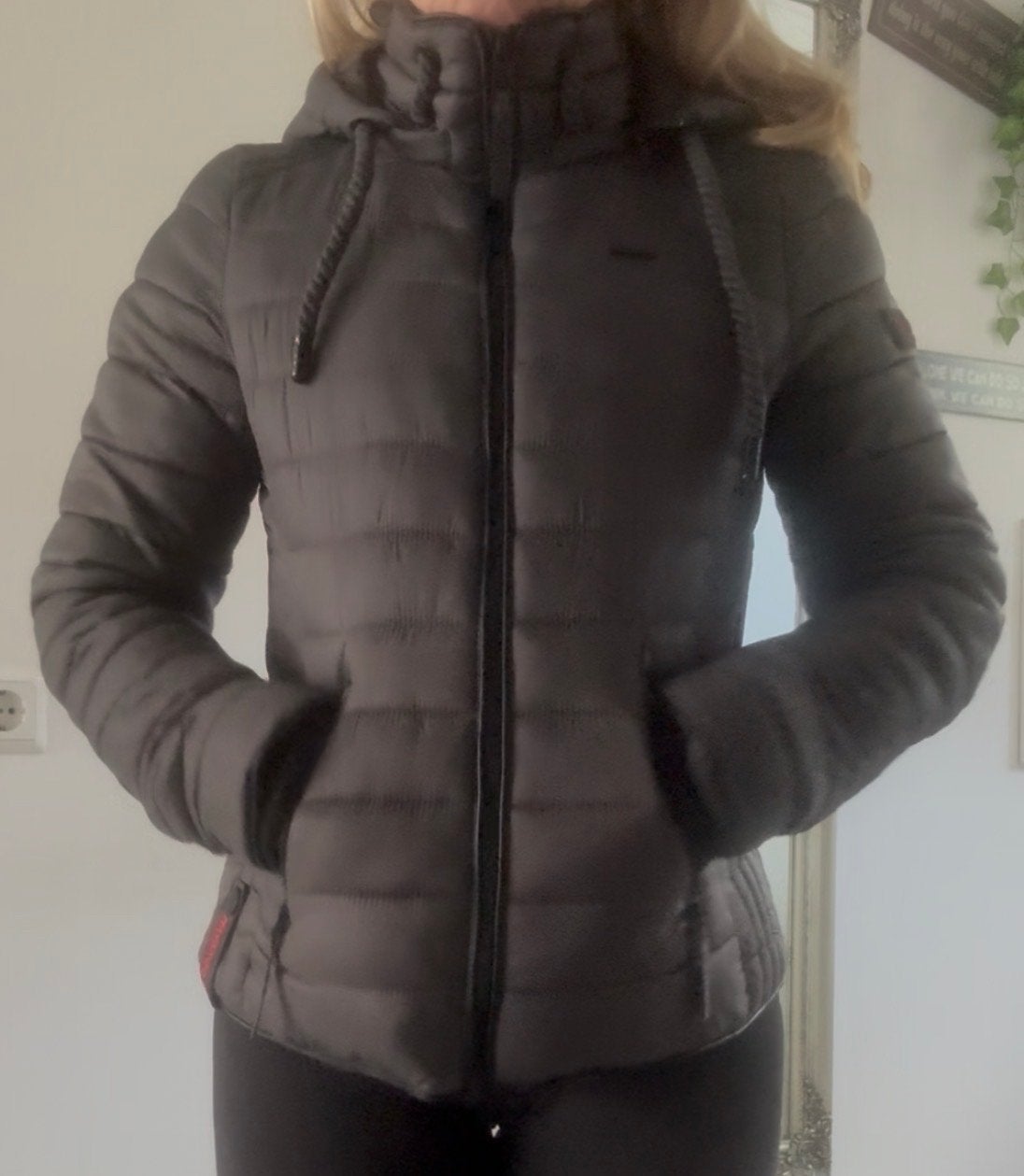 Grijze Navahoo jas met ritssluiting, maat XS, Ophalen of Verzenden, Zo goed als nieuw, Maat 34 (XS) of kleiner, Grijs