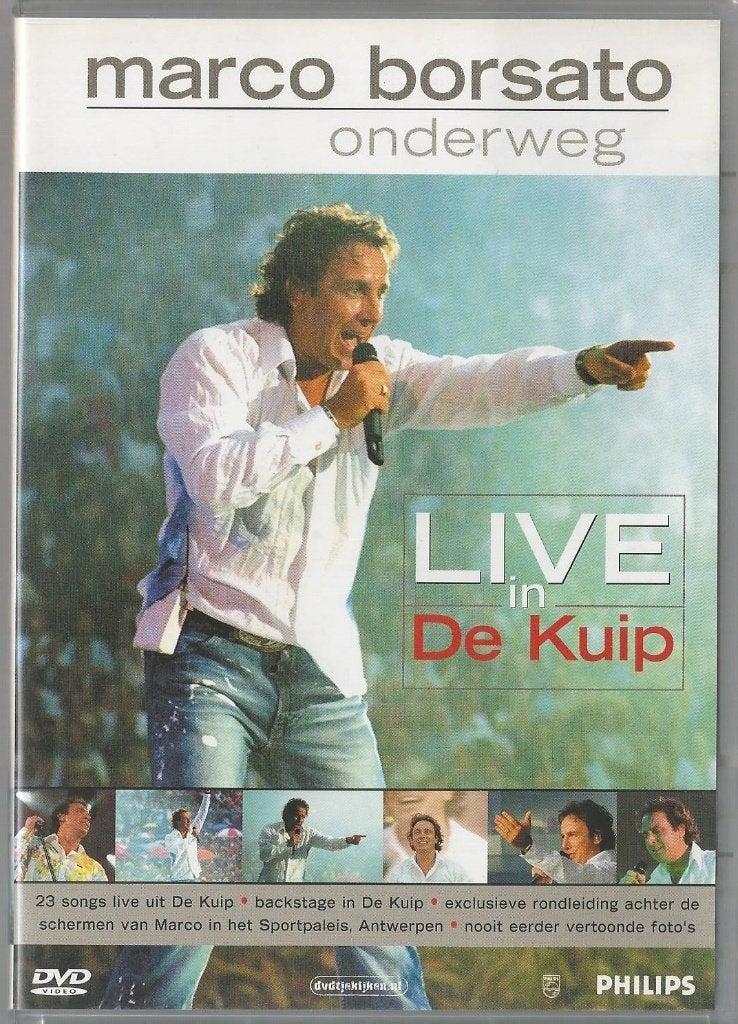 DVD "Marco Borsato: Onderweg - Live in de Kuip", Alle leeftijden, Nederlands, Zo goed als nieuw, Concert