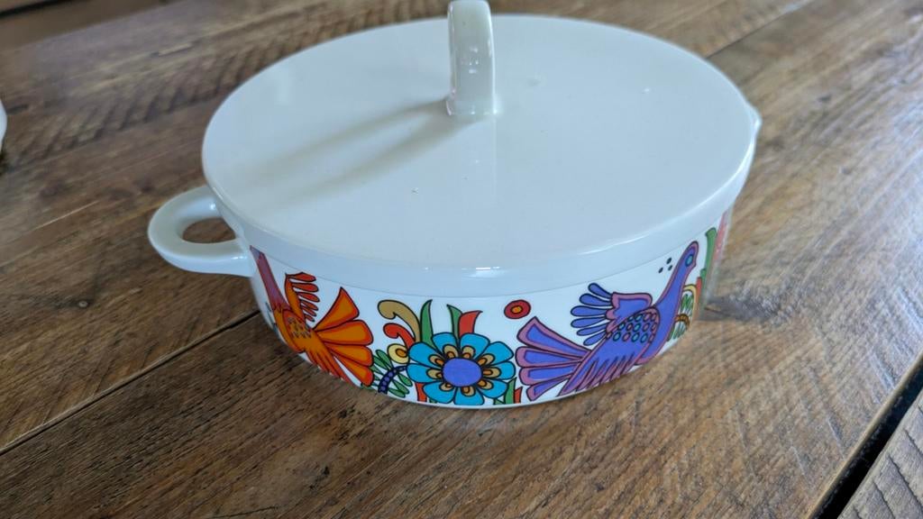 Acapulco servies schaal met deksel, Ophalen of Verzenden, Overige stijlen, Porselein, Schaal of Schalen
