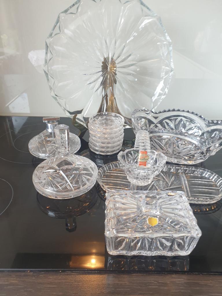 mooie verzameling cristallen woonaccesoires., Antiek en Kunst, Antiek | Glas en Kristal, Ophalen