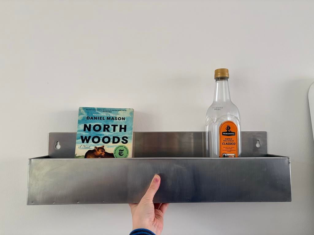 Metalen wandplank voor keuken - olie & ingrediënten, Ophalen, Zo goed als nieuw