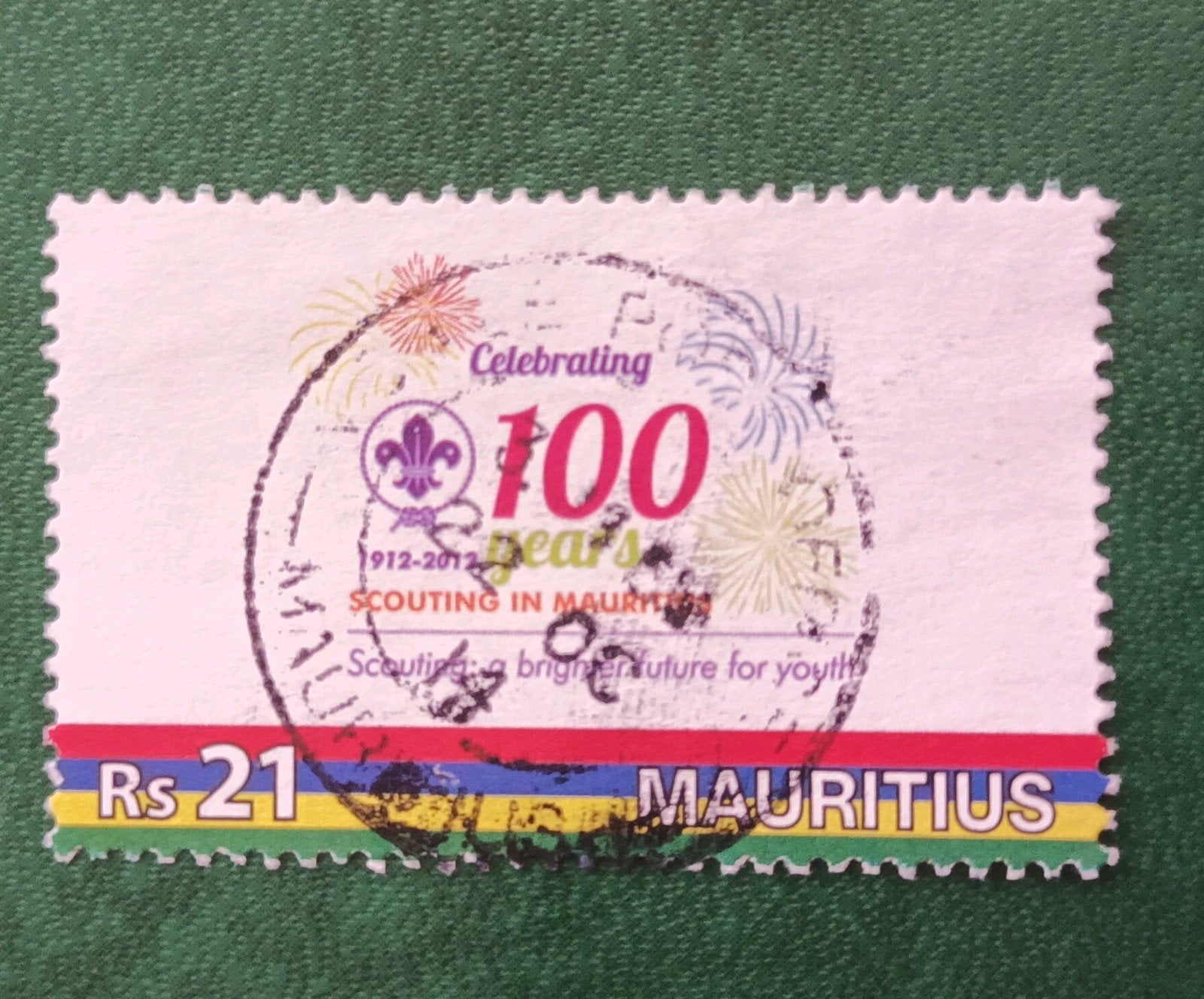 Mauritius 2012 pz scouting, Verzenden, Overige landen, Gestempeld