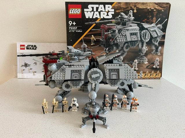 Lego set 75337 AT-TE Walker, Ophalen of Verzenden, Zo goed als nieuw, Actiefiguurtje