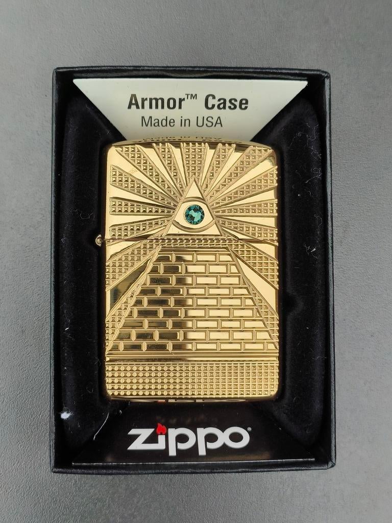 Zippo Eye of Providence Armor Case, Verzamelen, Ophalen, Nieuw, Aansteker