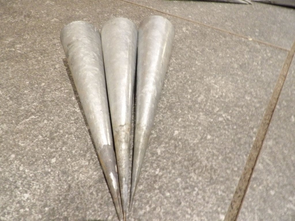 3 grijze stekers voor waxine lichtje voor kerst 20 cm, Ophalen of Verzenden, Gebruikt, Knutselwerk