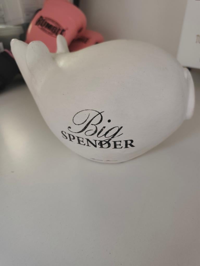 Rivièra Maison Big Spender spaarpot, Ophalen of Verzenden, Gebruikt, Steen, Aardewerk of Keramiek, Dier
