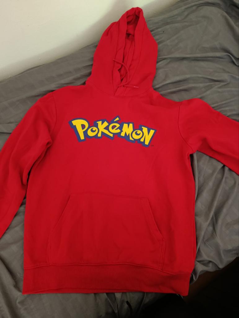 Rode Pokémon Hoodie Maat M met Pikachu en Logo, Ophalen of Verzenden, Maat 48/50 (M), Rood, Pokémon