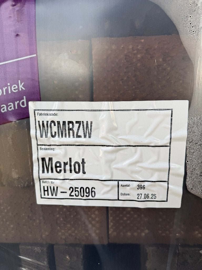 Gevelsteen Merlot zwart mangaan 5 m2, Ophalen of Verzenden, Nieuw, Bakstenen