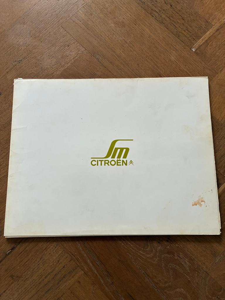 Citroën SM portfolio brochure, Ophalen of Verzenden, Zo goed als nieuw, Citroën
