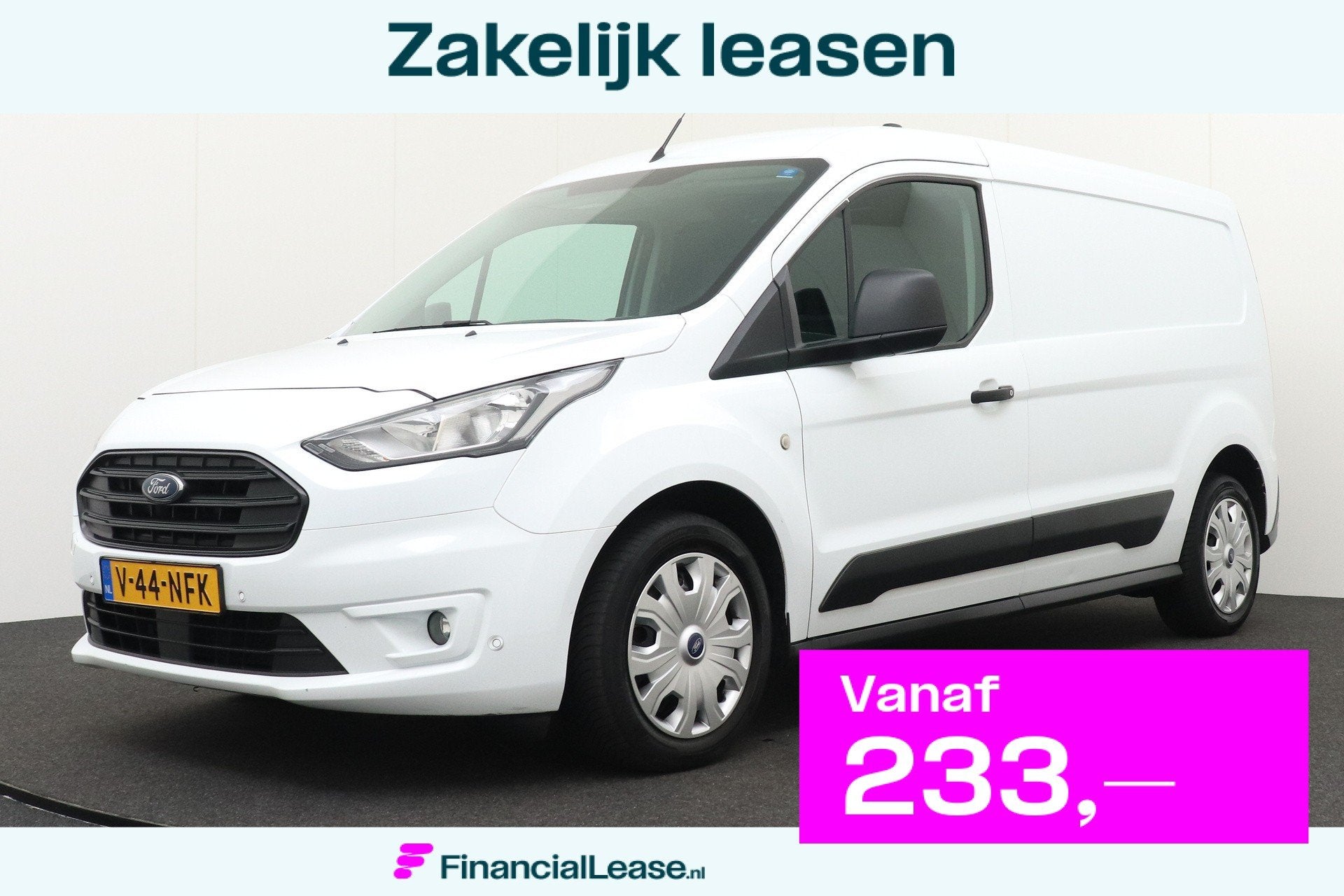 Ford Transit Connect 1.5D 120 PK L2 Trend 3-Pers Camera Carp, Gebruikt, 4 cilinders, Wit, Geïmporteerd