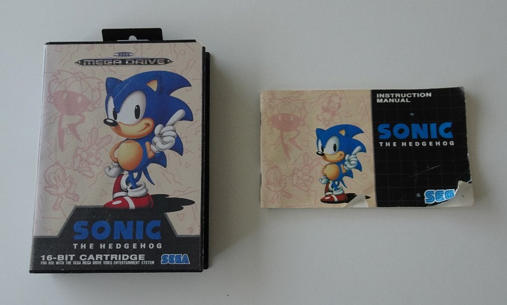 Leeg Doosje en Handleiding voor Sonic The Hedgehog, Spelcomputers en Games, Games | Sega, 1 speler, Zo goed als nieuw, Vanaf 3 jaar