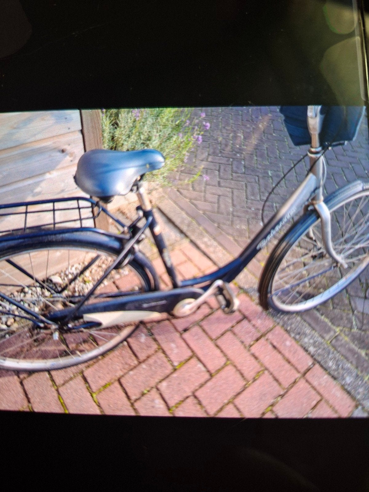 blauwe dames fiets,achterband aan vervanging toe, 50 tot 53 cm, Ophalen of Verzenden, Gebruikt, Overige merken