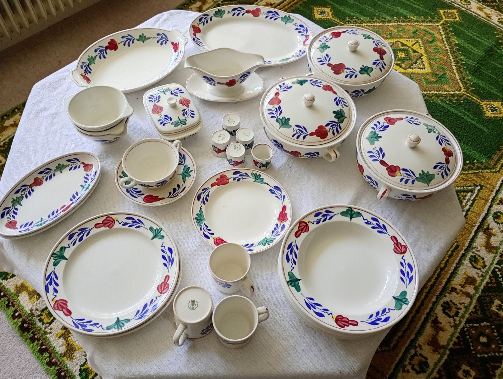 Prachtig Royal Boch Boerenbont servies, Ophalen