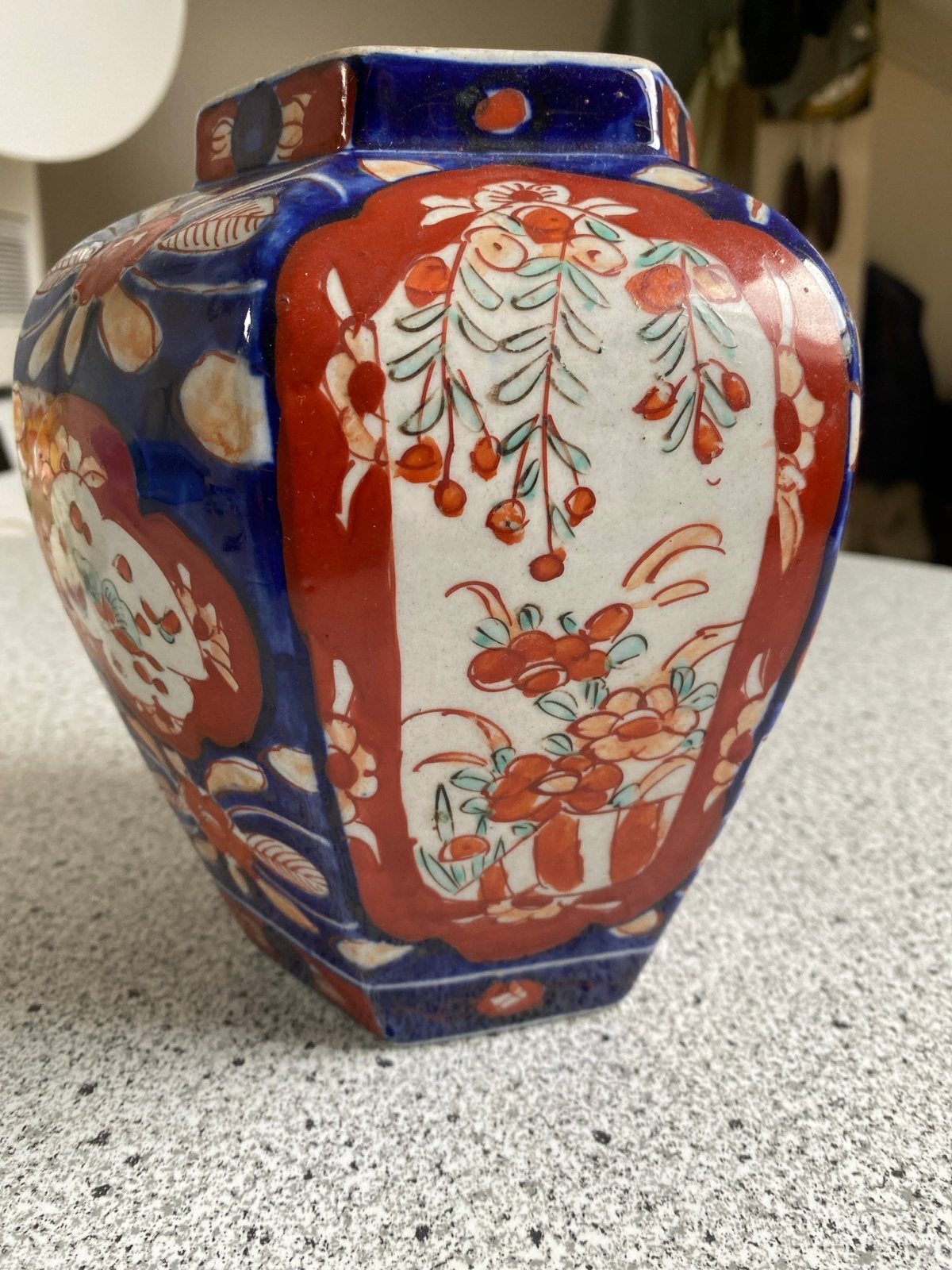Antieke Japanse Imari Vaas - Handgeschilderd, Antiek en Kunst, Ophalen of Verzenden