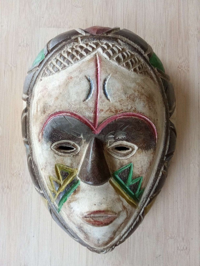 Afrikaanse maskers de Songye groep Congo - Kinshasa (17)., Hout, Afrika, Masker, Ophalen of Verzenden