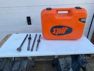 Professionele Spit breekhamer met beitels, Doe-het-zelf en Verbouw, Gereedschap | Handgereedschap, Ophalen of Verzenden, Gebruikt