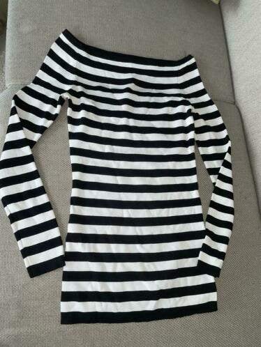 Nikkie plessen 36 shirt longsleeve zwart wit trui, Verzenden, Zwart, Zo goed als nieuw, Nikkie