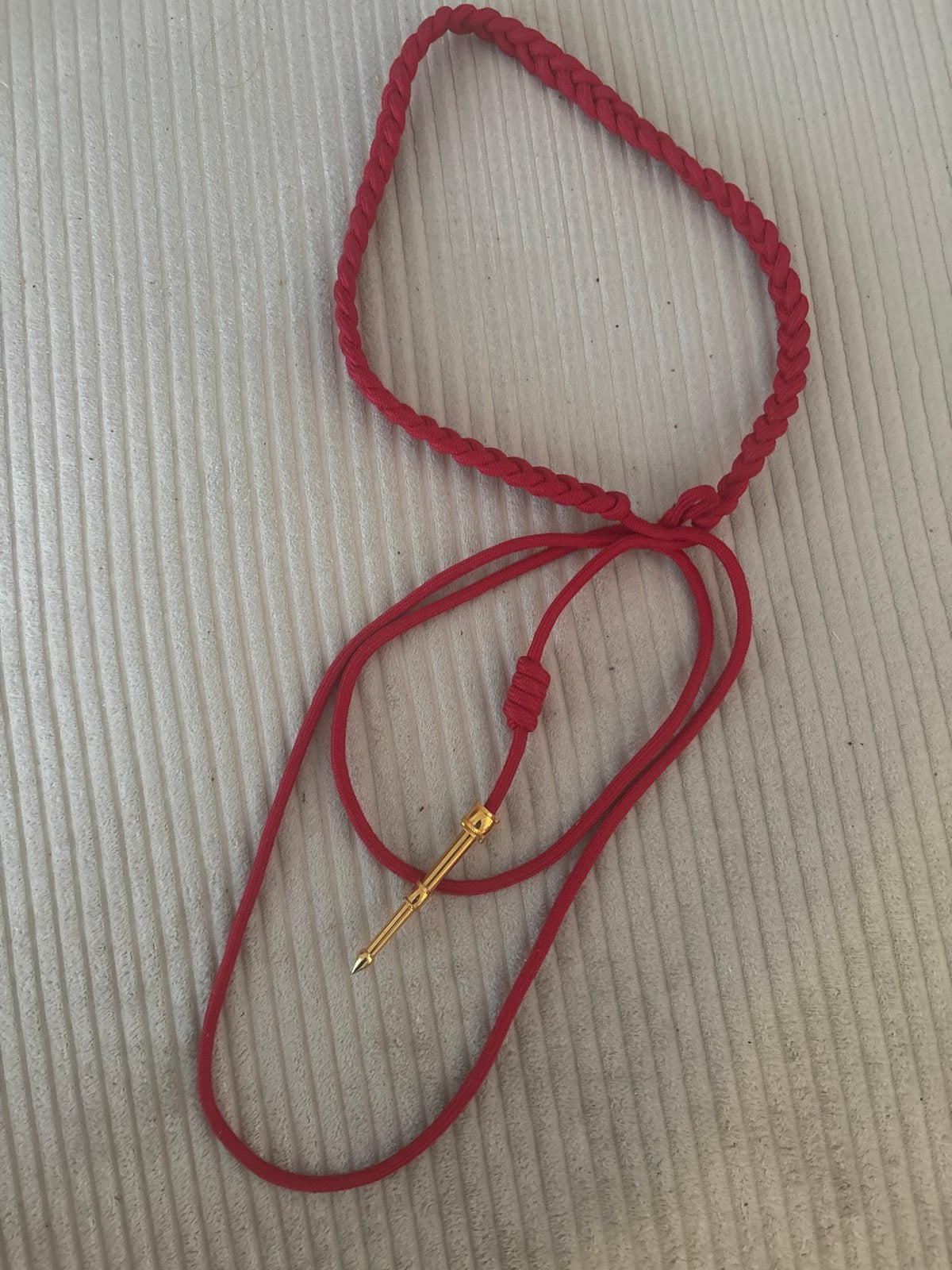 Rood erekoord - Militair uniform accessoire, Verzamelen, Ophalen of Verzenden, Overige soorten, Overige gebieden, Overige typen