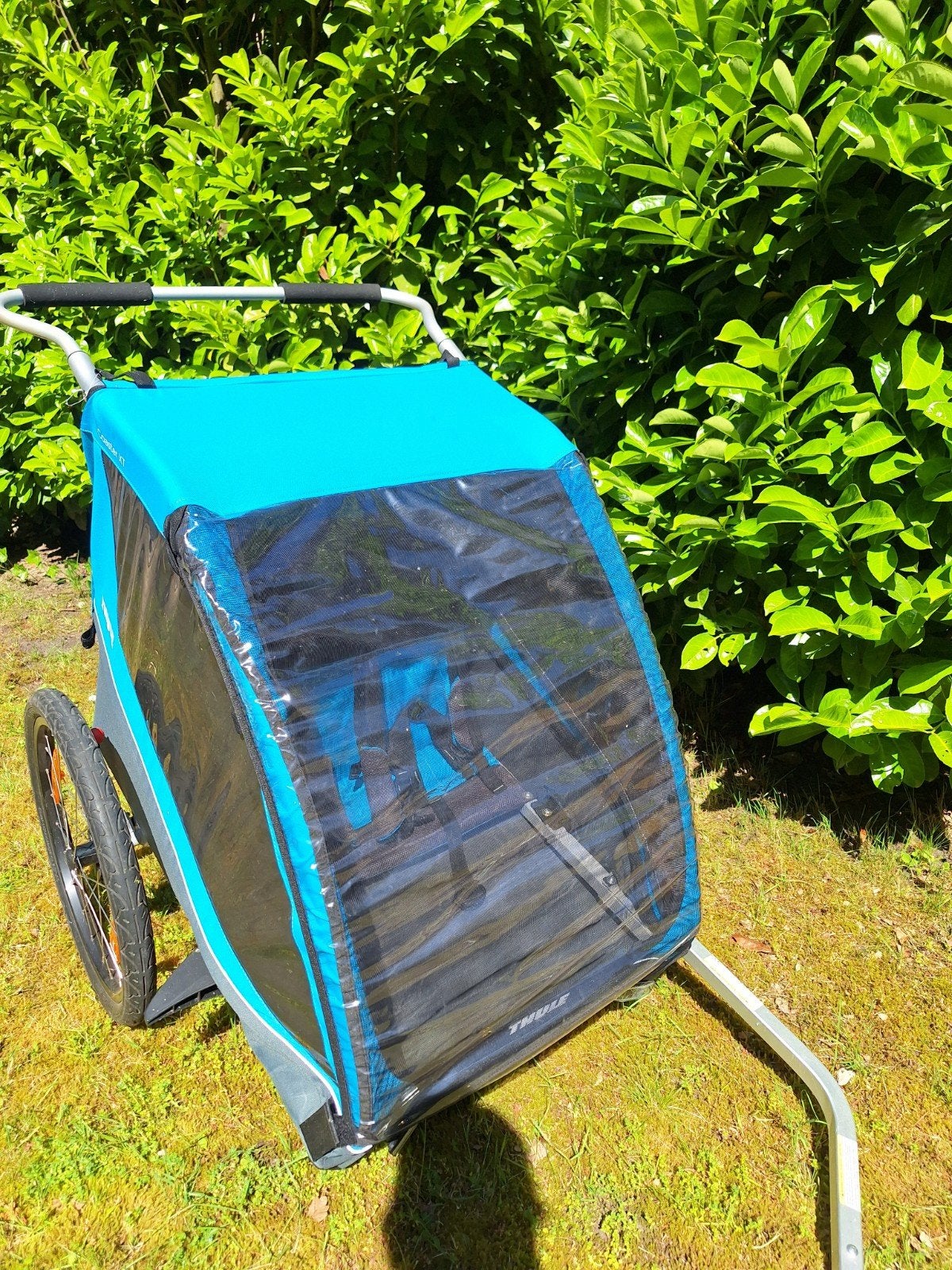 Thule Coaster XT Fietskar Kinderkar + Racefiets Bevestiging, Ophalen, Zo goed als nieuw, Kinderkar, 40 tot 60 kg