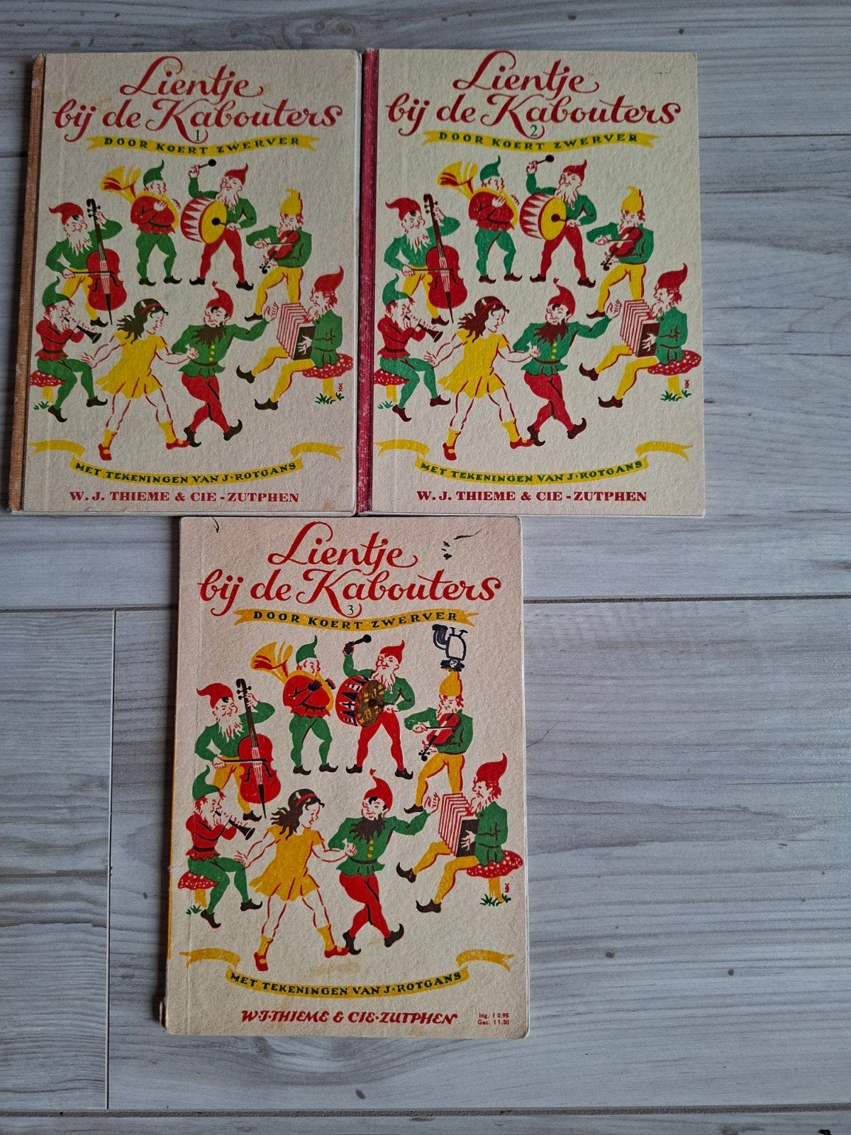 Lientje bij de Kabouters - Deel 1, 2 en 3 - Koert Zwerver, Boeken, Ophalen of Verzenden