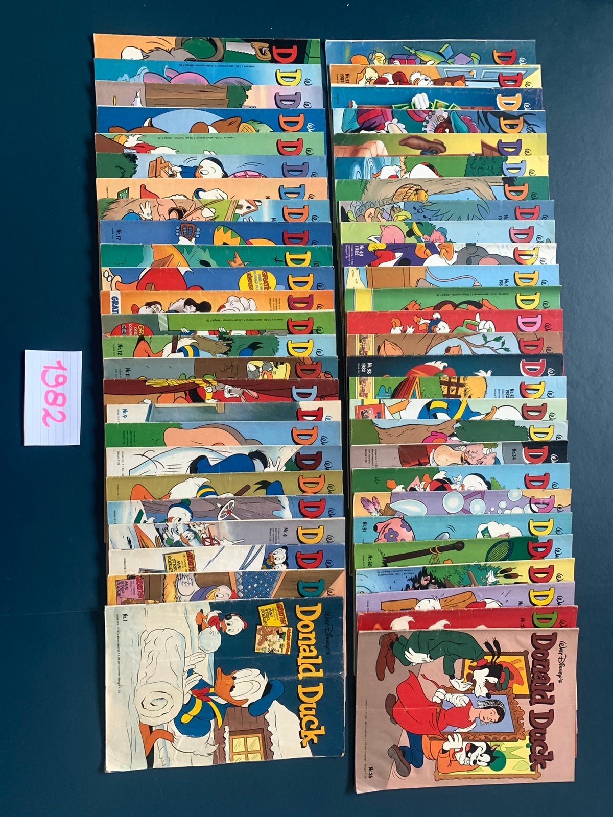Donald Duck jaargang 1982 COMPLEET, Gelezen, Complete serie of reeks, Europa, Ophalen of Verzenden