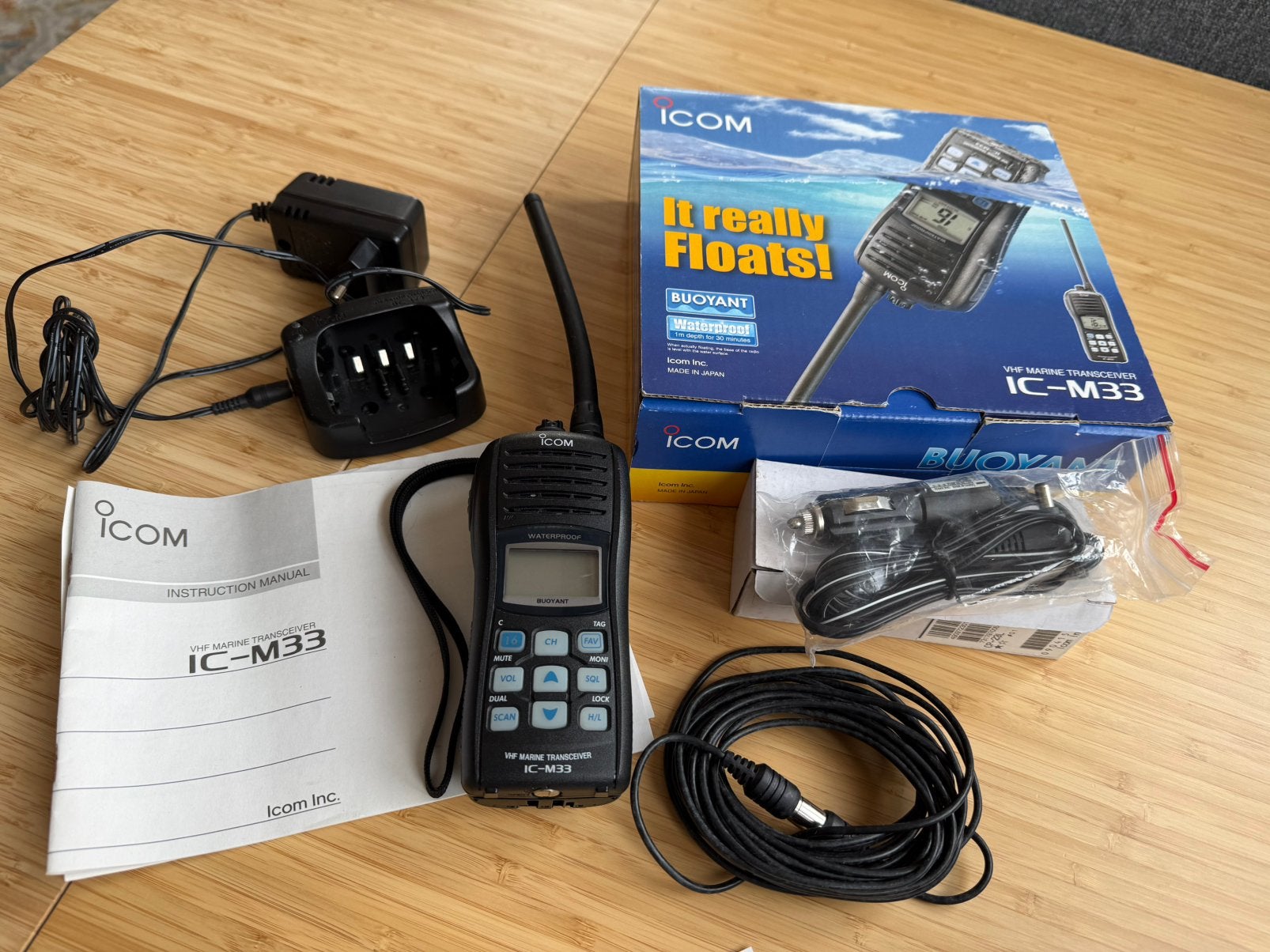 Icom IC-M33 VHF Marifoon - Drijvend & Waterdicht, Ophalen, Zo goed als nieuw, Overige typen