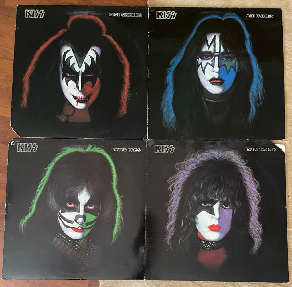KISS Solo Albums (4 LP's) - Gene Simmons, Ace Frehley, Peter, Cd's en Dvd's, Ophalen of Verzenden, Gebruikt