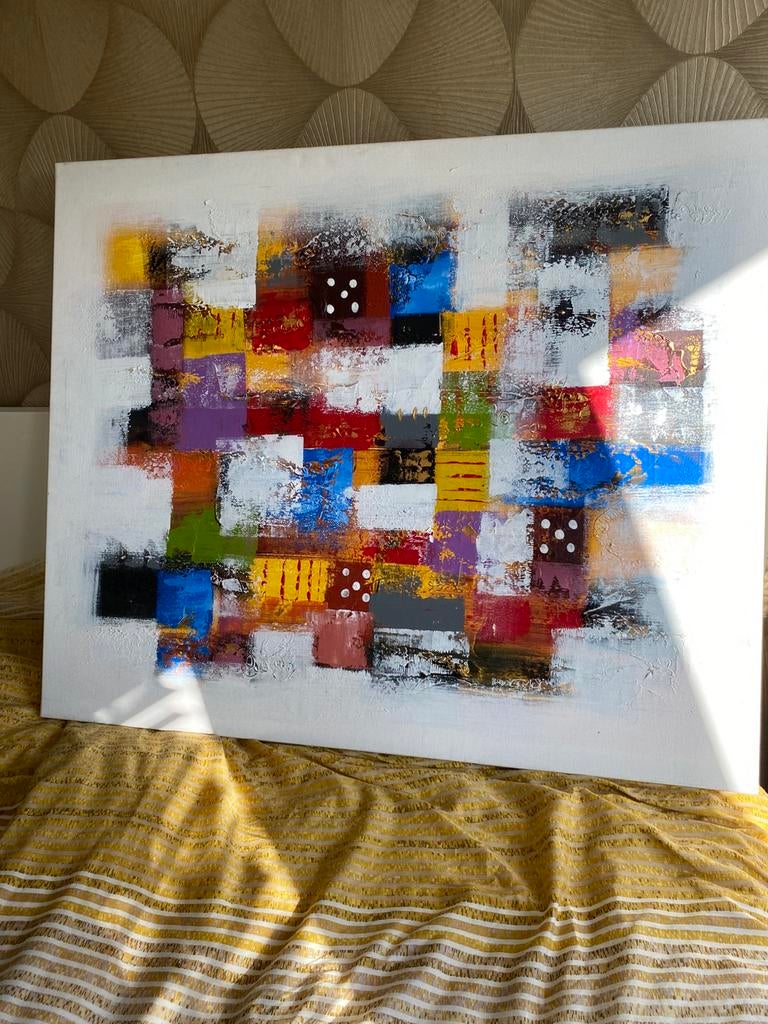 Schilderij kunst gespannen canvas, Ophalen of Verzenden