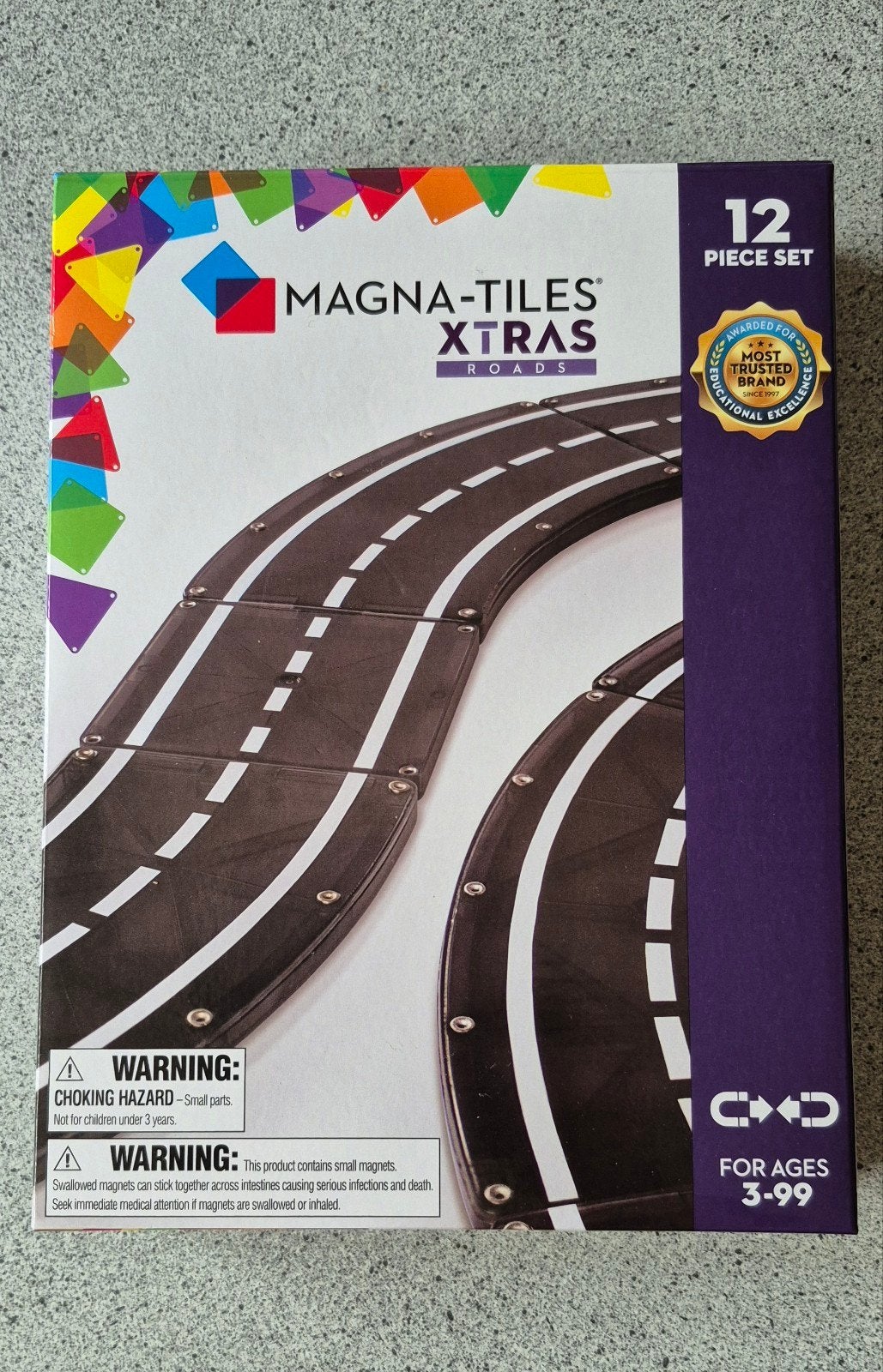 Magna-Tiles Xtras Roads uitbreidingsset 12 stuks, Ophalen of Verzenden, Zo goed als nieuw