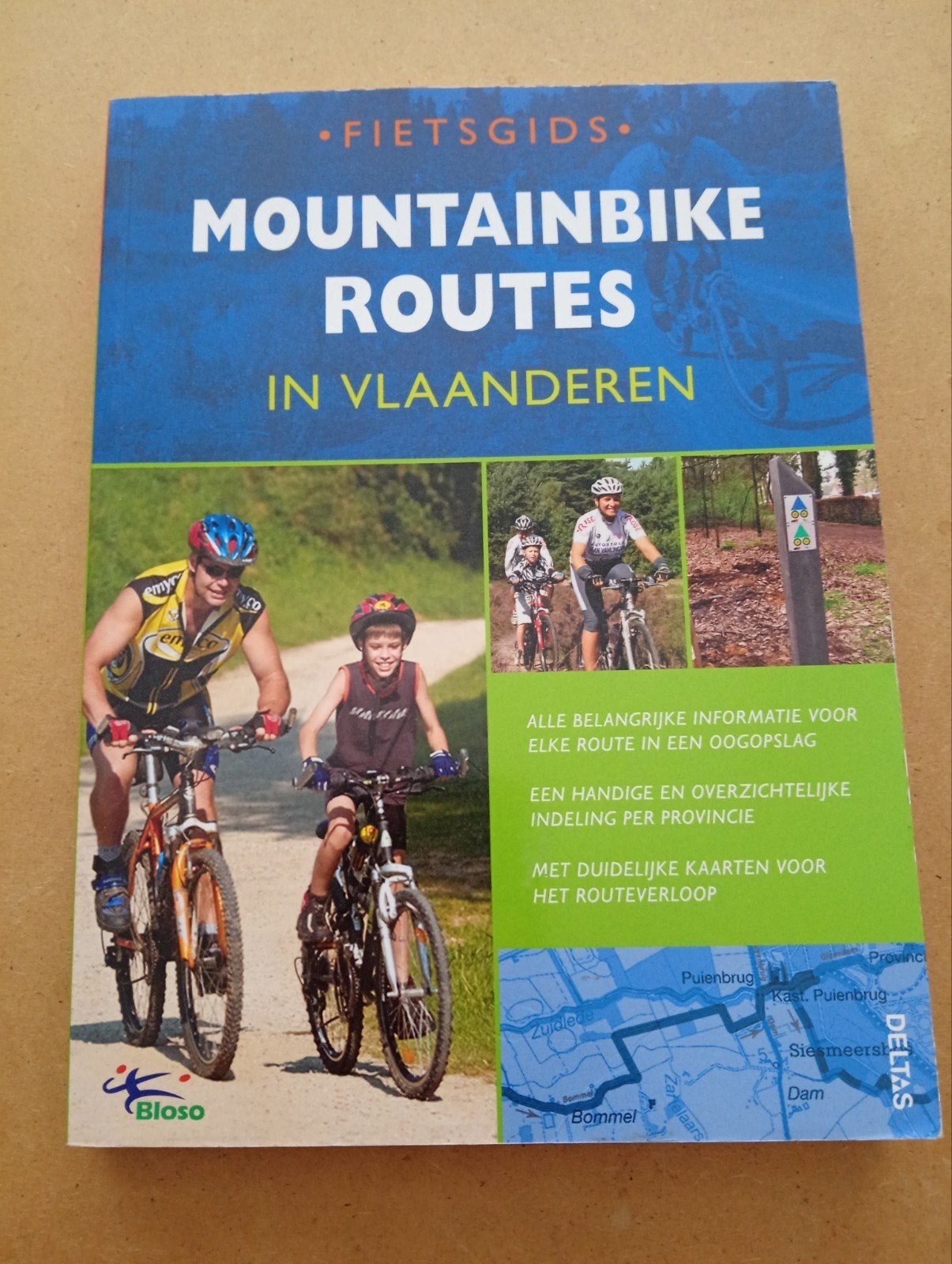 Mountainbike Routes in Vlaanderen - Fietsgids, Overige merken, Fiets- of Wandelgids, Zo goed als nieuw, Benelux
