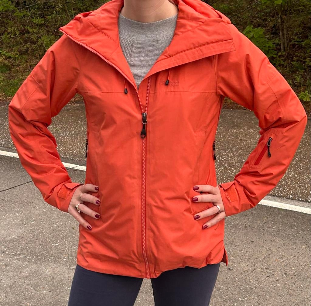 Bergans of Norway jas, oranje, maat S, Ophalen of Verzenden, Zo goed als nieuw, Maat 36 (S), Oranje