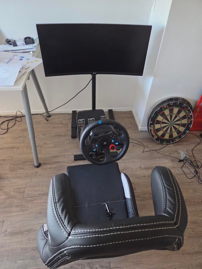 Complete Race Simulator Set: Forza Seat, G29 & 34" Monitor, Ophalen, Overige merken, Zo goed als nieuw