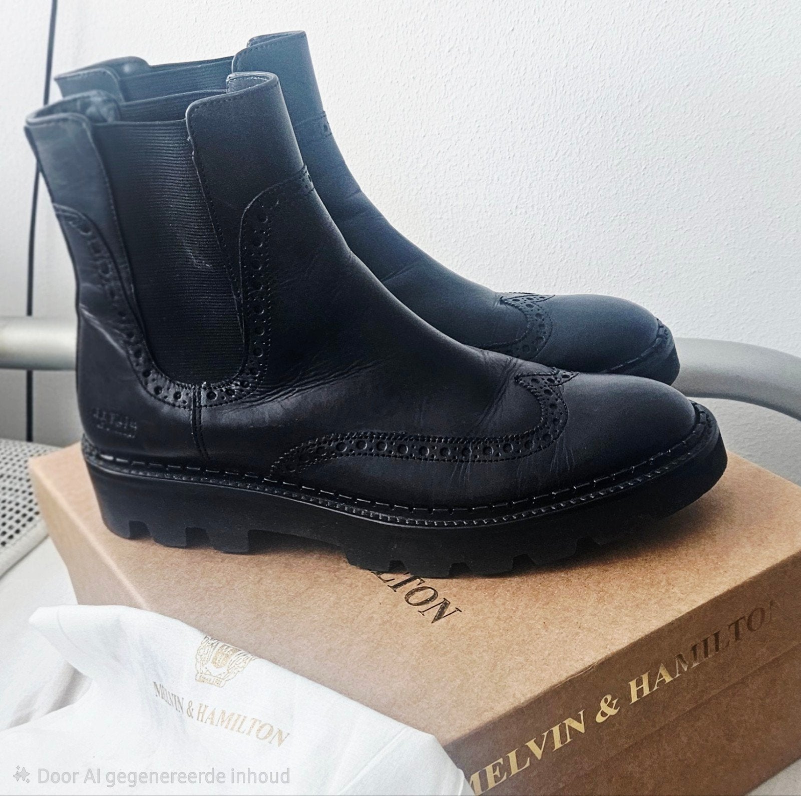 Nieuwe Melvin&Hamilton Chelsea boots - Maat 40, Melvin&Hamilton, Zwart, Lage of Enkellaarzen, Nieuw