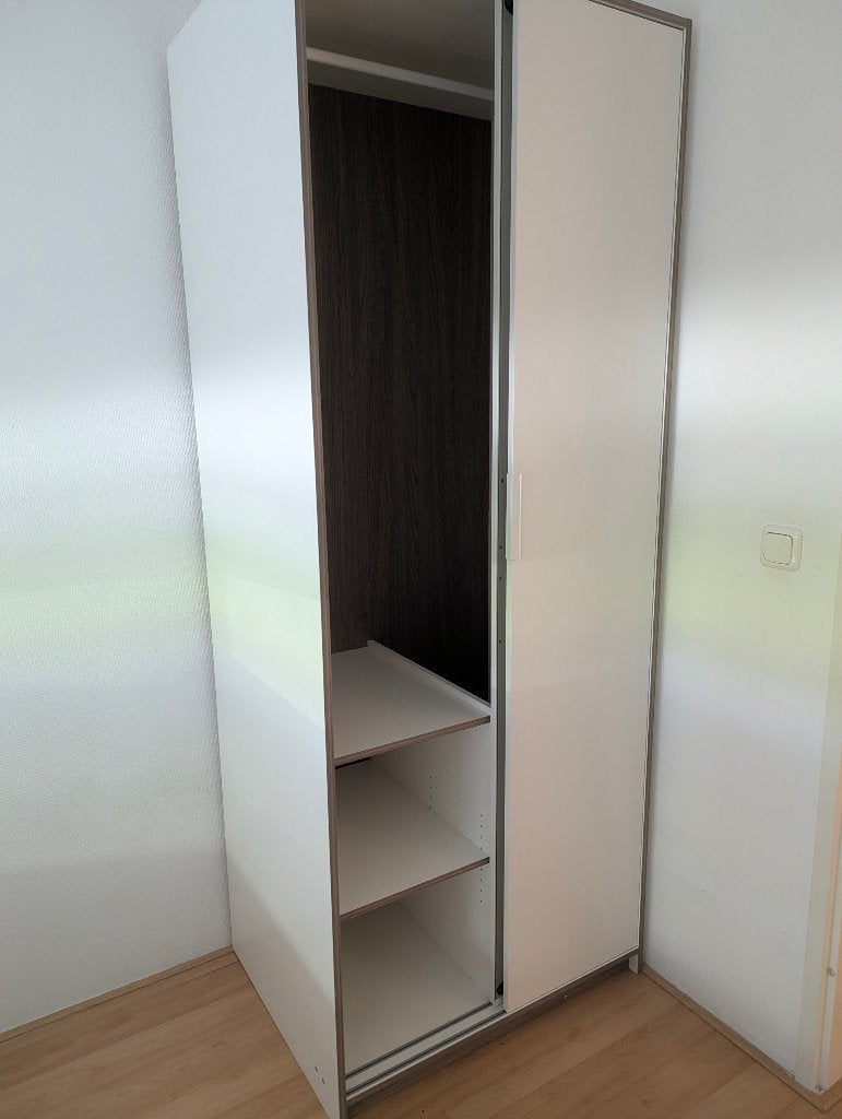 Witte Ikea kleding kast., Ophalen, Overige materialen, Met deur(en), Gebruikt