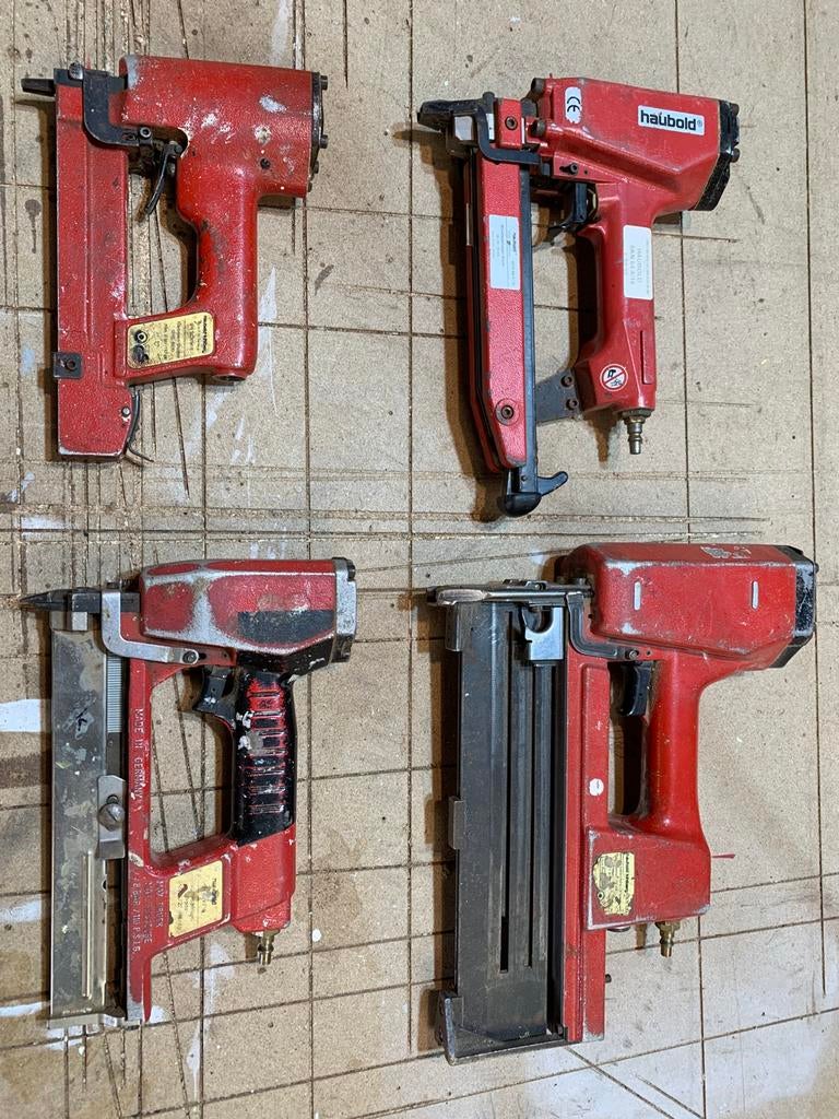 4 x Haubold luchttackers., Ophalen of Verzenden, Gebruikt