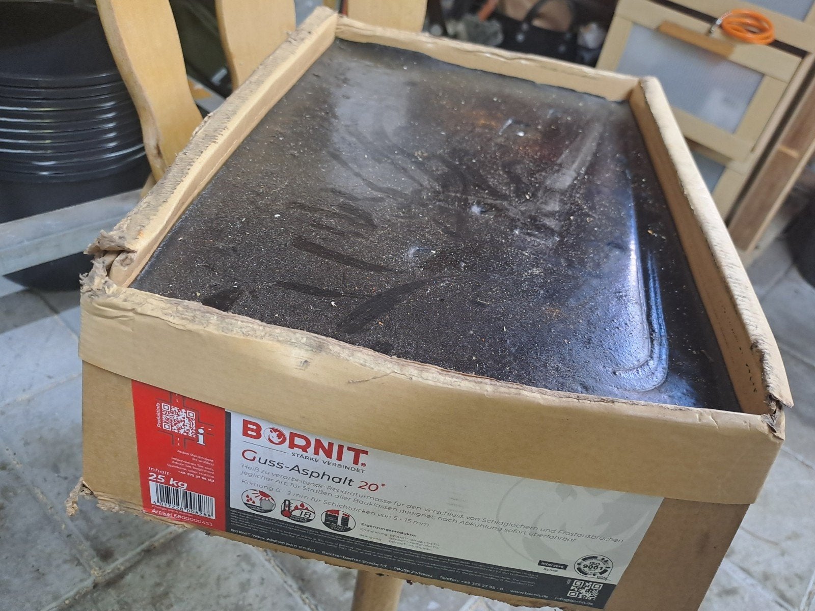Bornit Guss-Asphalt 20 - 25 kg gietasfalt, Ophalen of Verzenden, Nieuw
