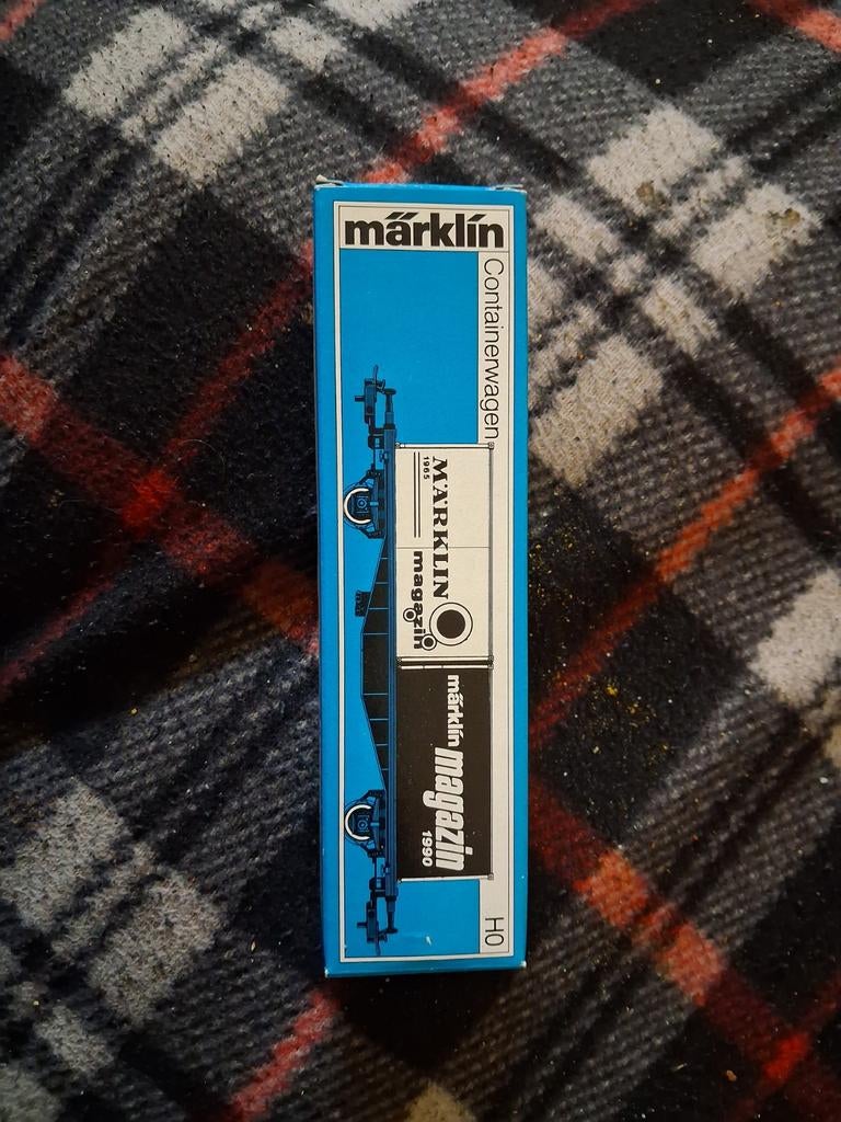 TE KOOP MARKLIN CONTAINER WAGON OVP, Ophalen of Verzenden, Wisselstroom, Wagon, Märklin