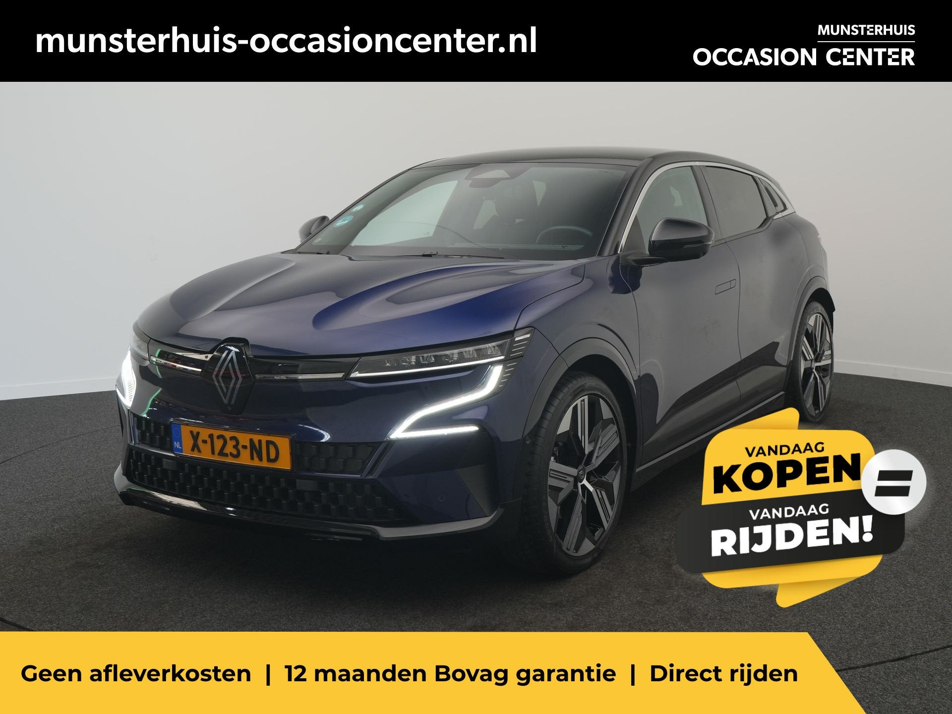 Renault Mégane E-Tech EV60 Optimum Charge Iconic - Harman K, Auto's, 12 maanden, Automatische klimaatregeling, 900 kg, Hatchback