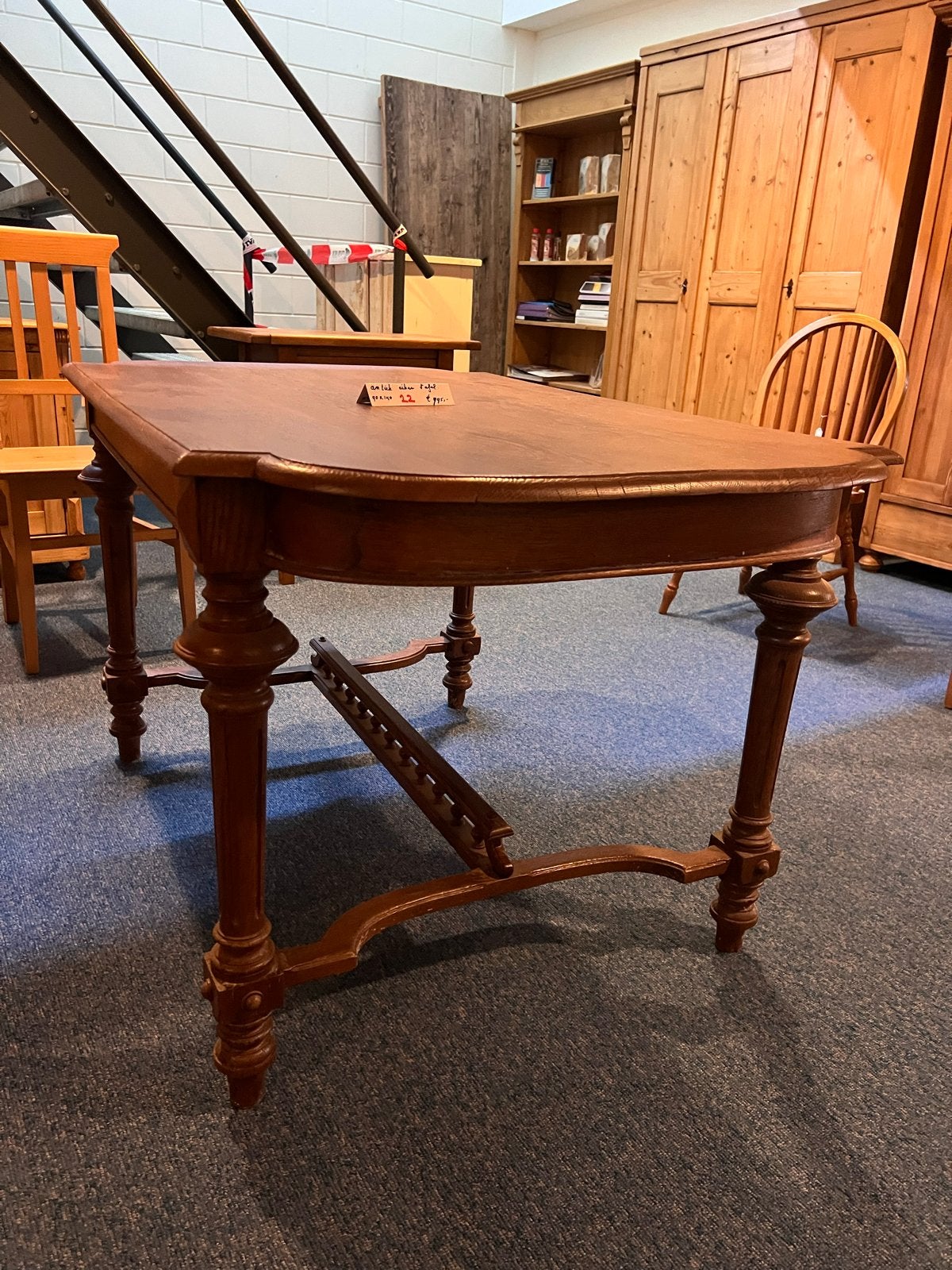 Mooie, stevige donkerbruine eikenhouten eettafel, Huis en Inrichting, Tafels | Eettafels, Ophalen, 50 tot 100 cm, Rechthoekig