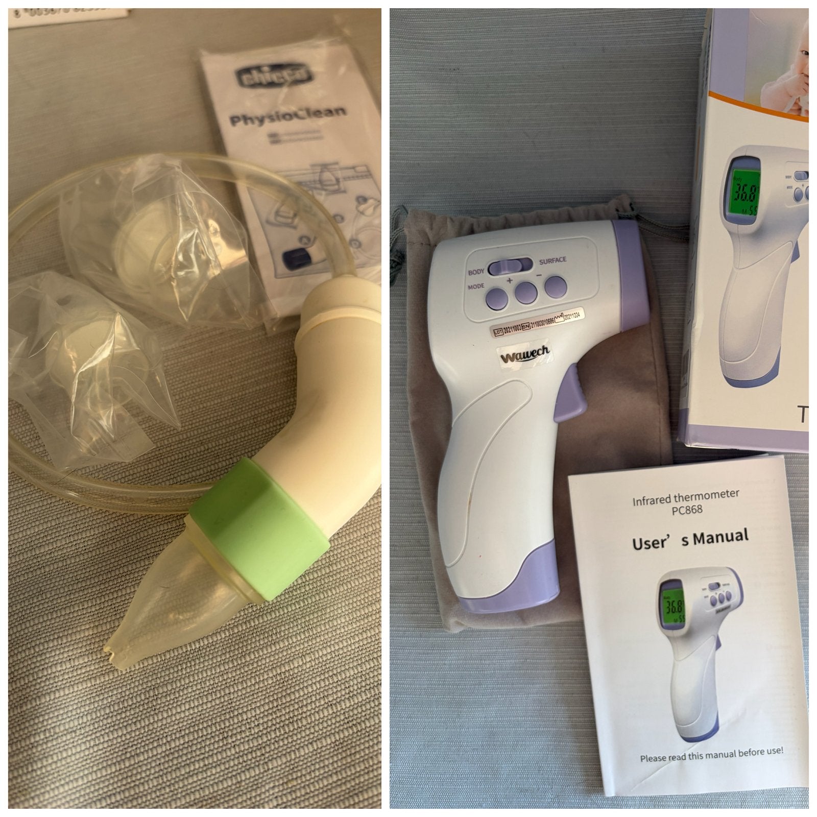 Infrared Thermometer + Nasal Aspirator – Baby Care, Ophalen of Verzenden, Zo goed als nieuw