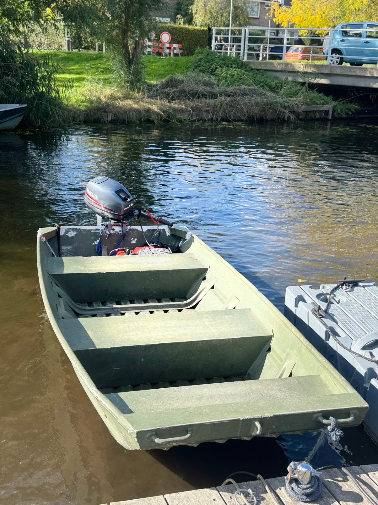 Platbodem Eggercraft 1236, Ophalen, Gebruikt, Aluminium, Benzine